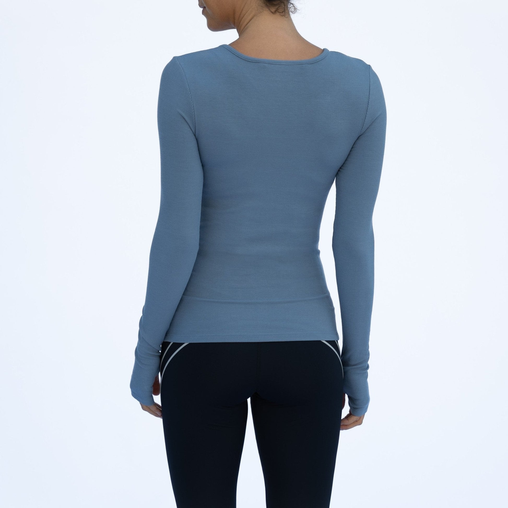 Women's Fine Long Sleeve Rib Top - LAIRD