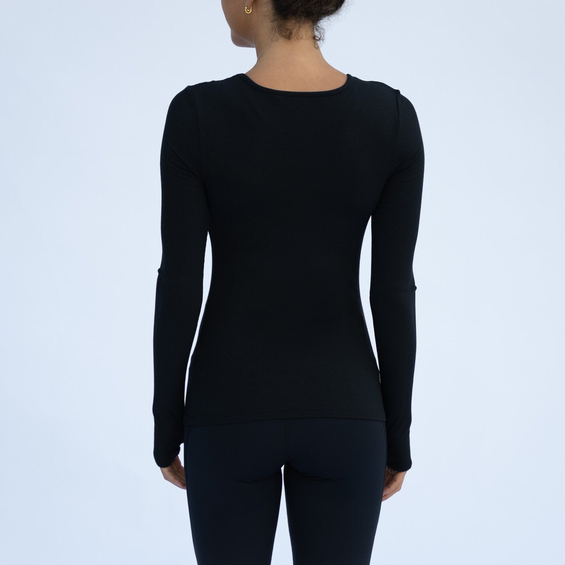 Women's Fine Long Sleeve Rib Top - LAIRD