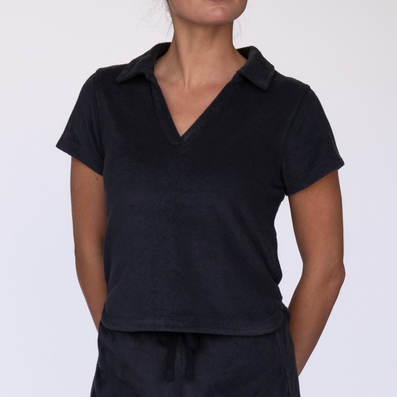 Women's Terry Polo Shirt - LAIRD