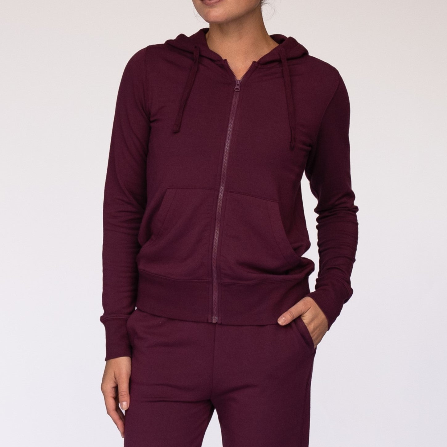 Women's Ultrasoft Modal Fitted Zip-Up - LAIRD